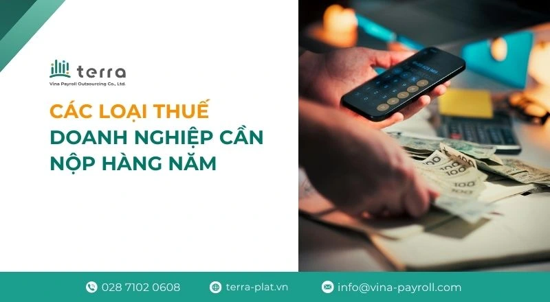 Các loại thuế doanh nghiệp phải nộp năm 2026: Cập nhật mới nhất & Cách tính