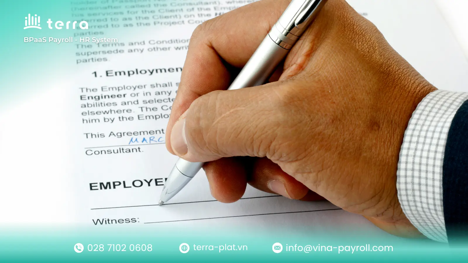 Employment contract includes job benefits and duties