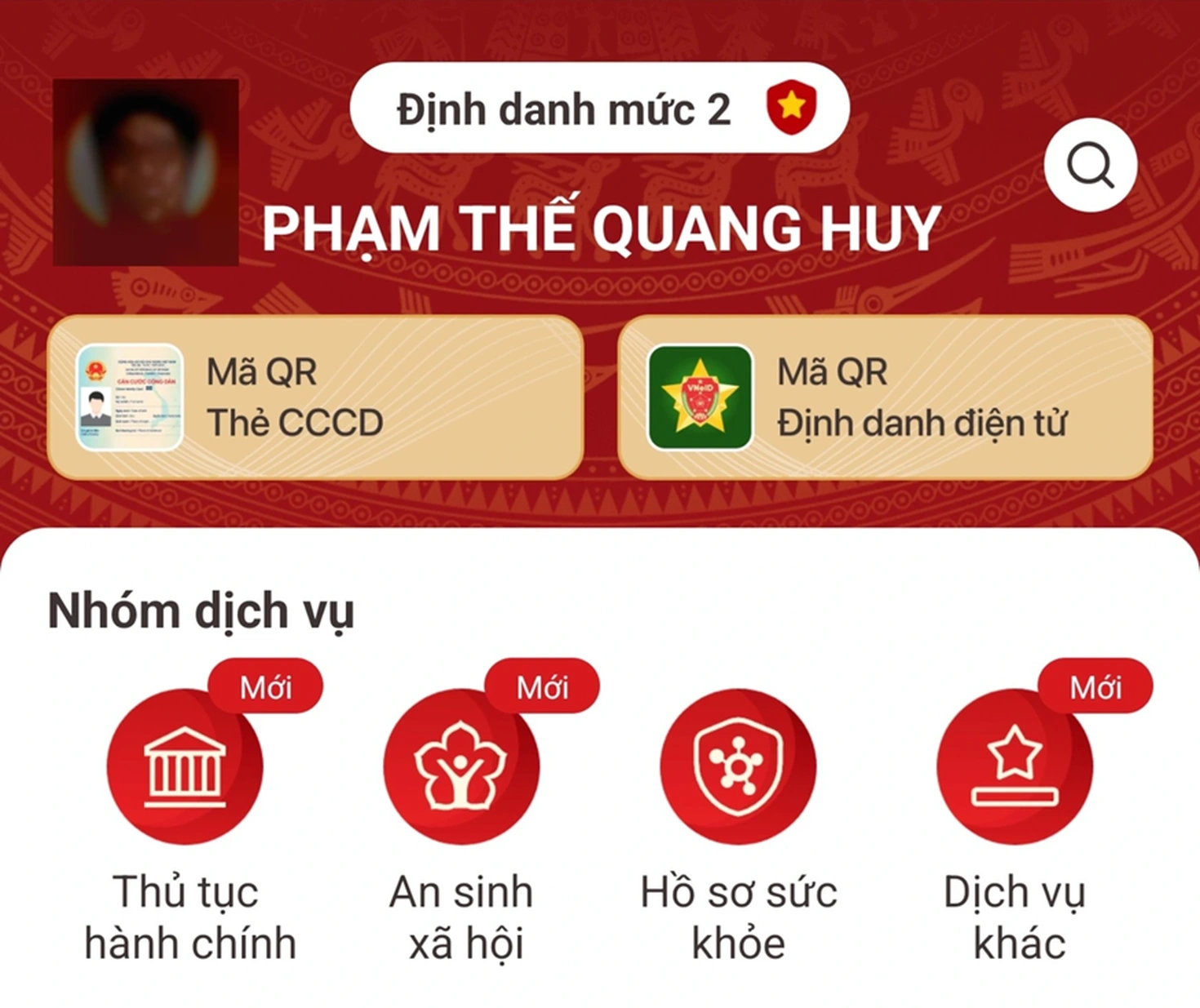 Tài khoản định danh mức 2