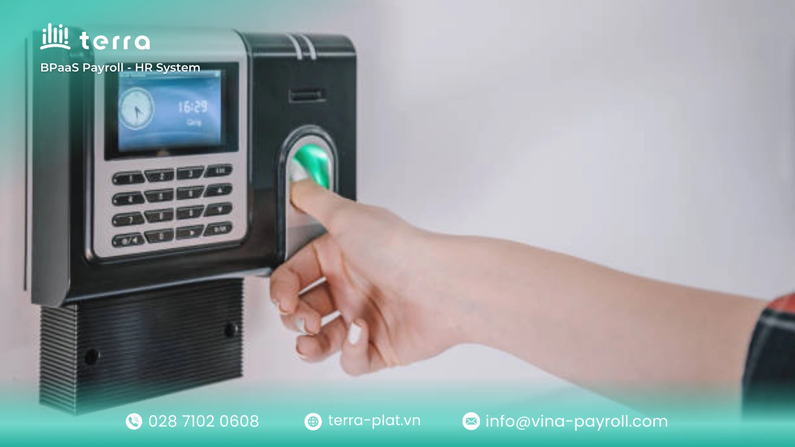 Blue collar attendance biometric time tracking
