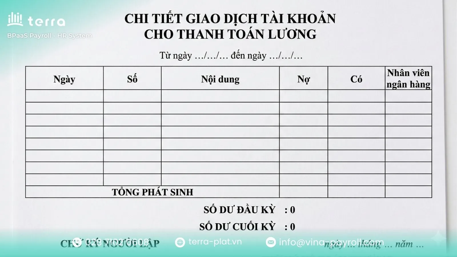 Cách sao kê bảng lương tại ngân hàng