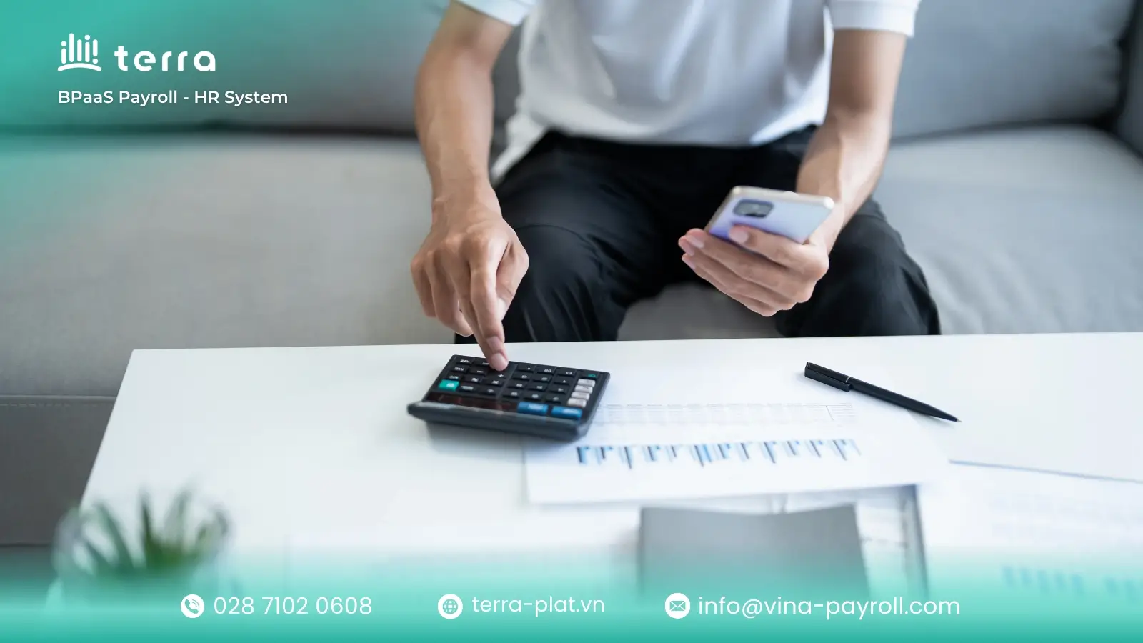 Gross to net salary Vietnam calculation showing each deduction